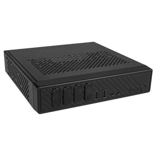 Akasa Cypher SPX Thin Mini-ITX kabinett HTPC svart forfra