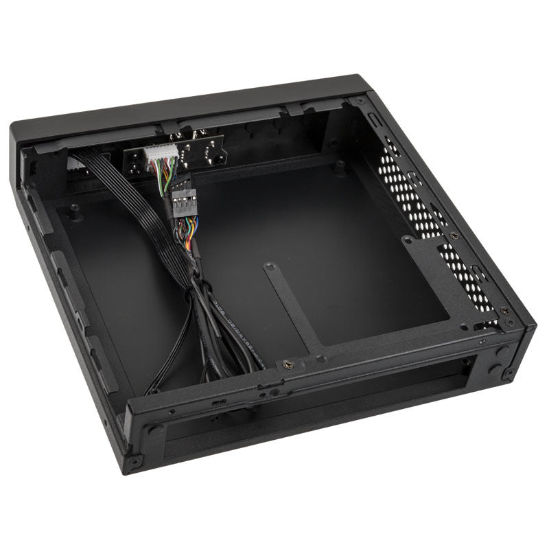Akasa Cypher SPX Thin Mini-ITX kabinett HTPC svart montert på VESA-feste