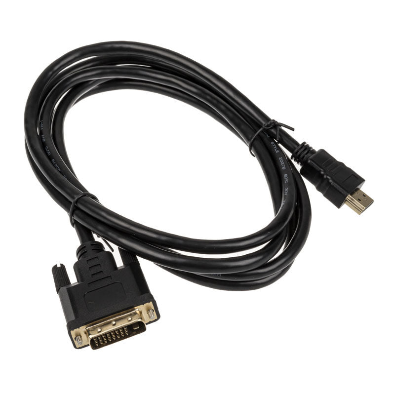 Akasa DVI-D til HDMI kabel 2 m 1080p svart bakside