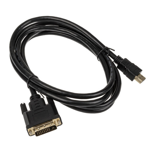 Akasa DVI-D til HDMI kabel 2 m 1080p svart bakside