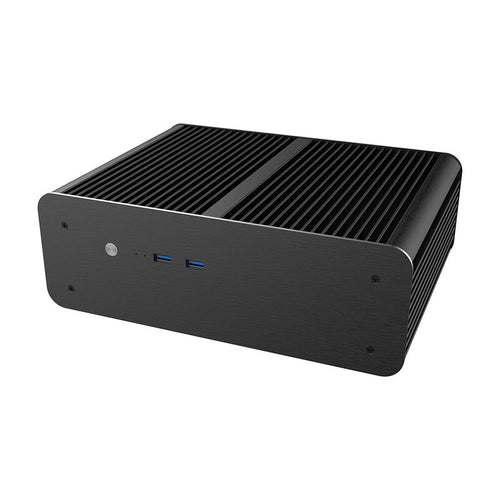 Akasa Euler MX Plus aluminium kabinett Mini-ITX svart bakside