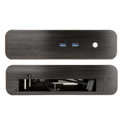 Akasa Euler S vifteløs Thin Mini-ITX kabinett bakside