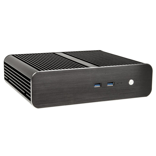Akasa Euler S vifteløs Thin Mini-ITX kabinett OEM svart forfra