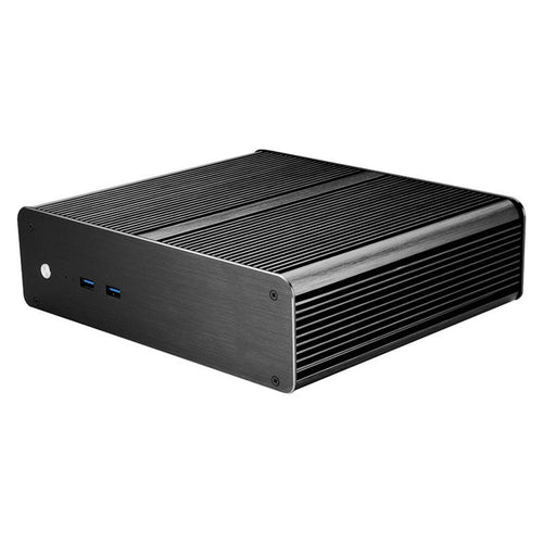 Akasa Euler T Plus Thin Mini-ITX kabinett vifteløs svart bakside