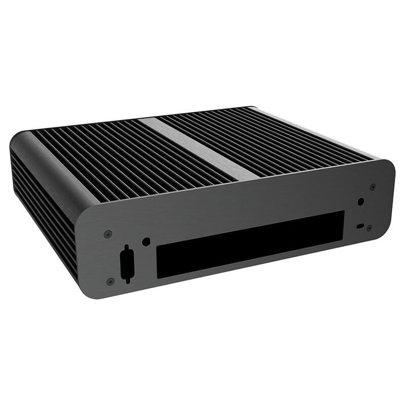 Montert Akasa Euler TX3 vifteløst Mini-ITX kabinett aluminium svart