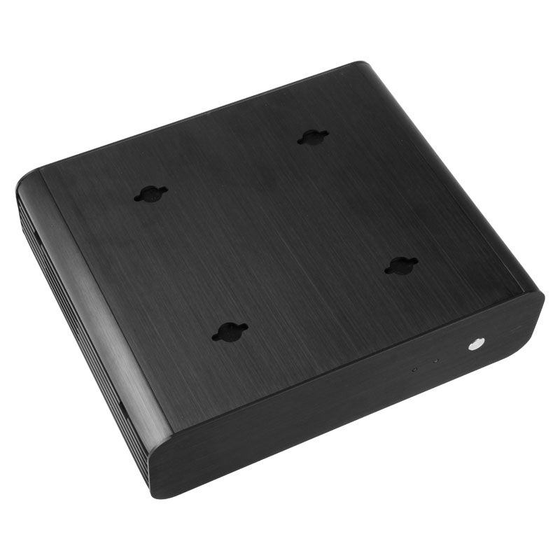Akasa Euler vifteløs Thin-Mini-ITX kabinett OEM svart frontpanel med knapper