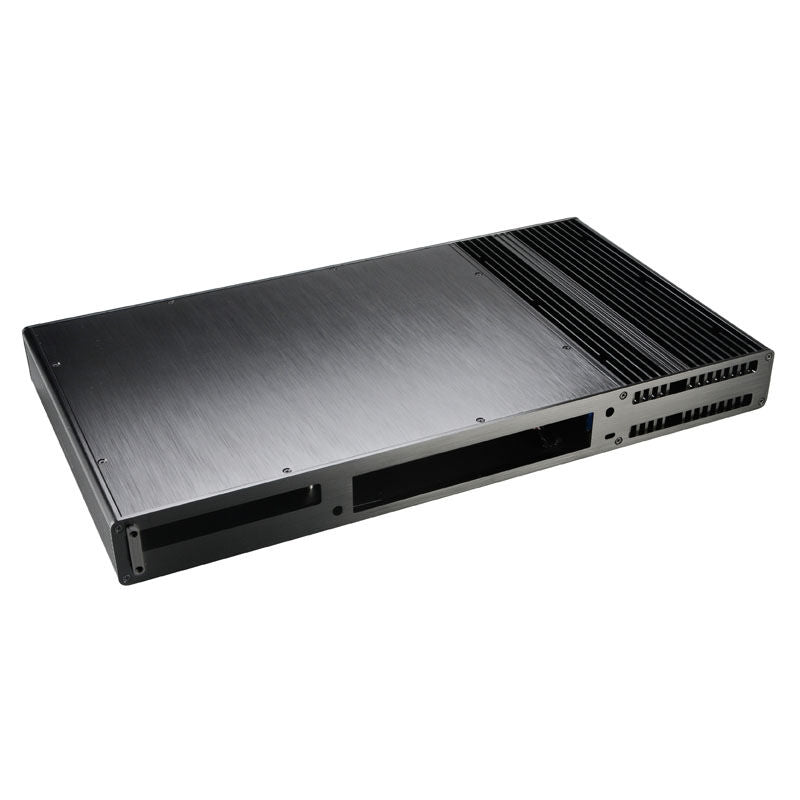 Akasa Galileo TU Thin-Mini-ITX 1U kabinett aluminium svart bakside
