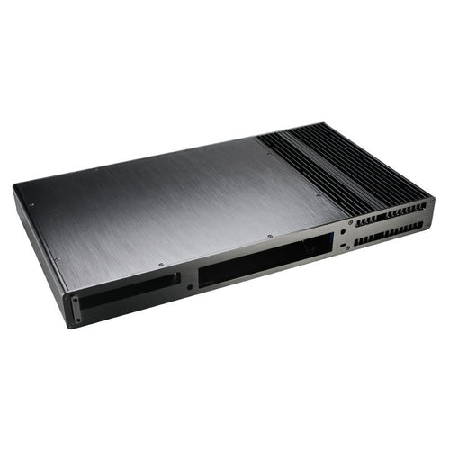 Akasa Galileo TU Thin-Mini-ITX 1U kabinett aluminium svart bakside
