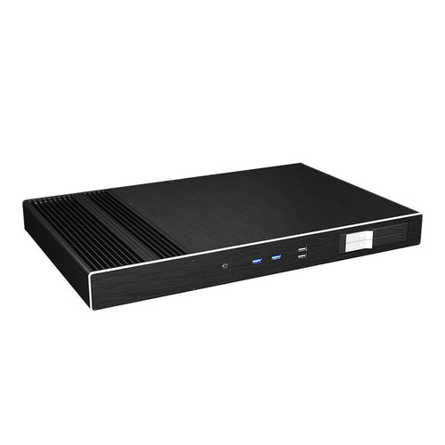 Akasa Galileo TU Plus MKII Mini-ITX kabinett vifteløs svart forfra