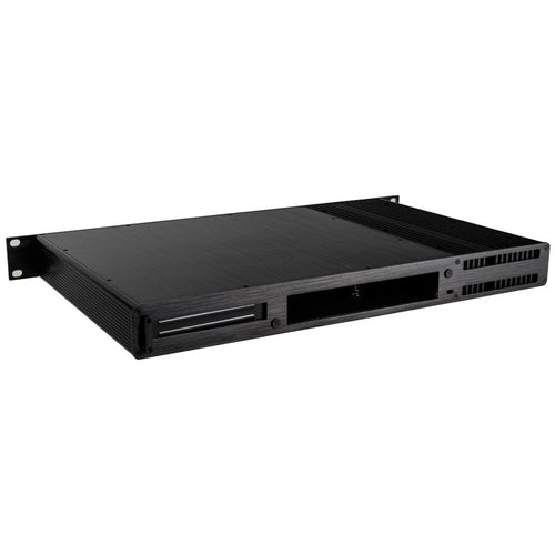 Akasa Galileo TU1 Thin-Mini-ITX 1U kabinett aluminium svart bakside