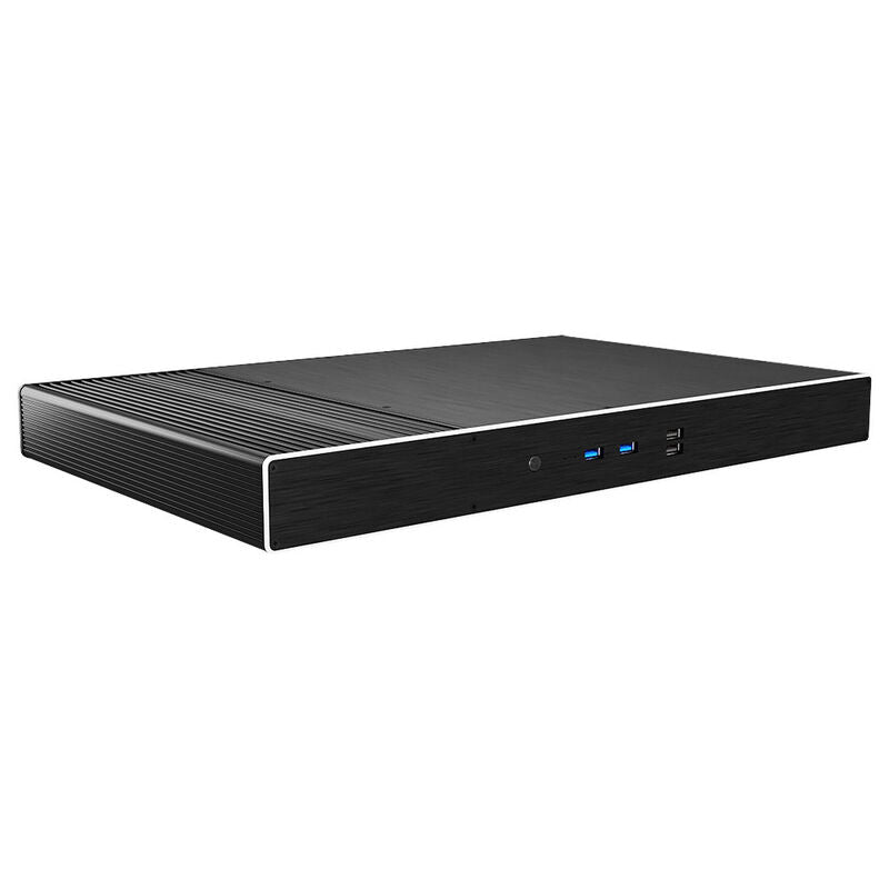 Akasa Galileo TU2 Plus MKII Mini-ITX kabinett vifteløs svart forfra