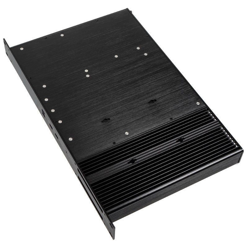 Akasa Galileo TU3 Thin-Mini-ITX 1U kabinett aluminium svart montert
