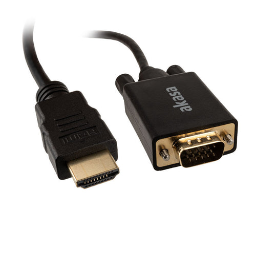 Akasa HDMI til VGA adapterkabel 2 m Full HD 60 Hz forfra