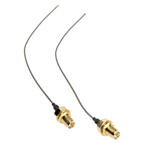 Akasa I-PEX MHF4L til RP-SMA kabel 2-pakk 15 cm forfra