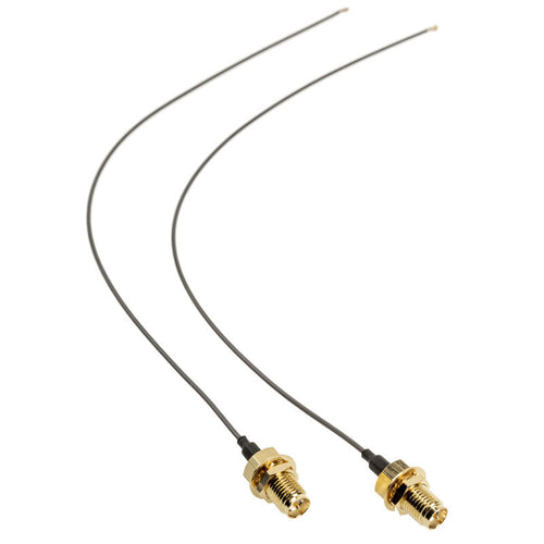 Akasa I-PEX MHF4L til RP-SMA kabel 22 cm 2-pakk forfra