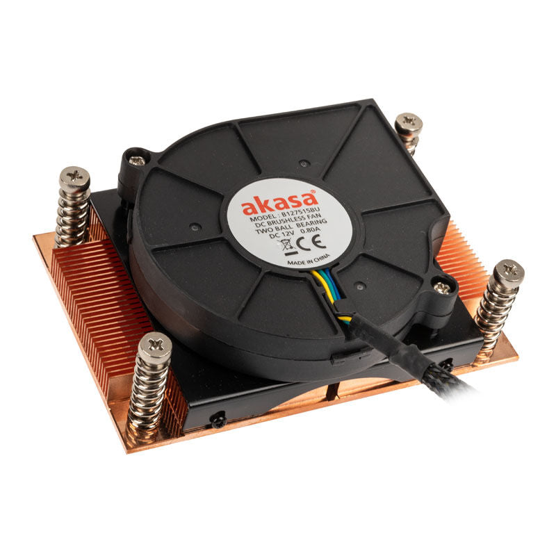 Akasa Low Profile CPU-kjøler AM4 28 mm forfra