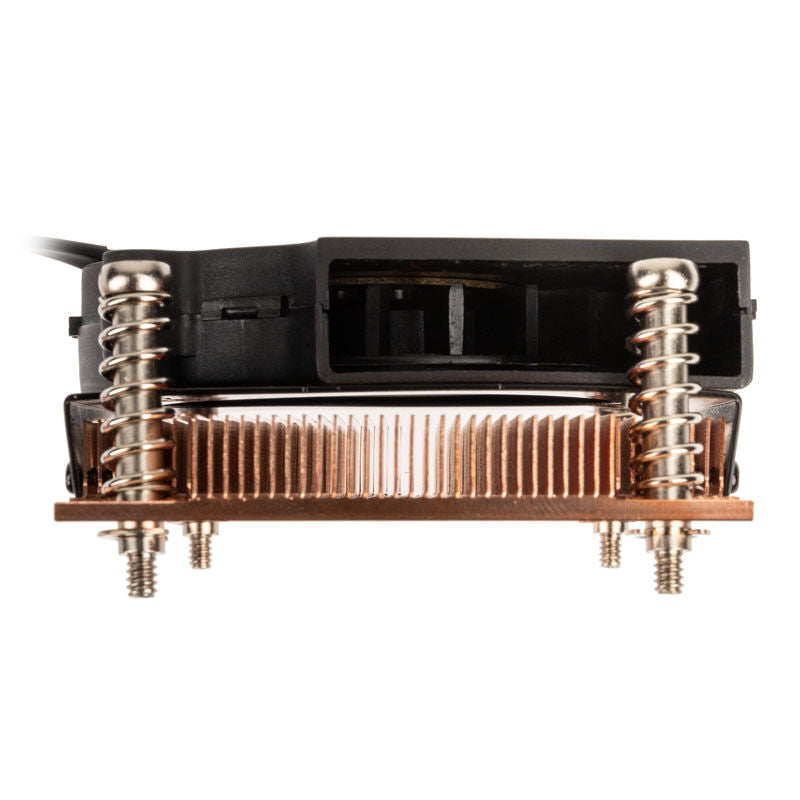 Akasa Low Profile CPU-kjøler AM4 28 mm montert i PC