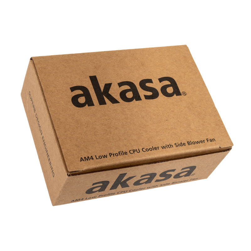 Akasa Low Profile CPU-kjøler AM4 28 mm sideprofil