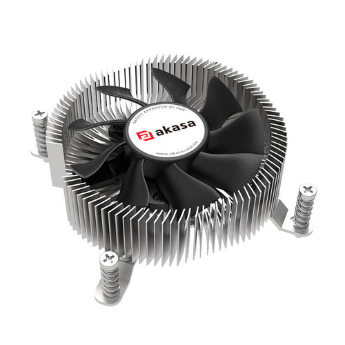 Akasa Low Profile CPU-kjøler LGA1700 kobber og aluminium forfra