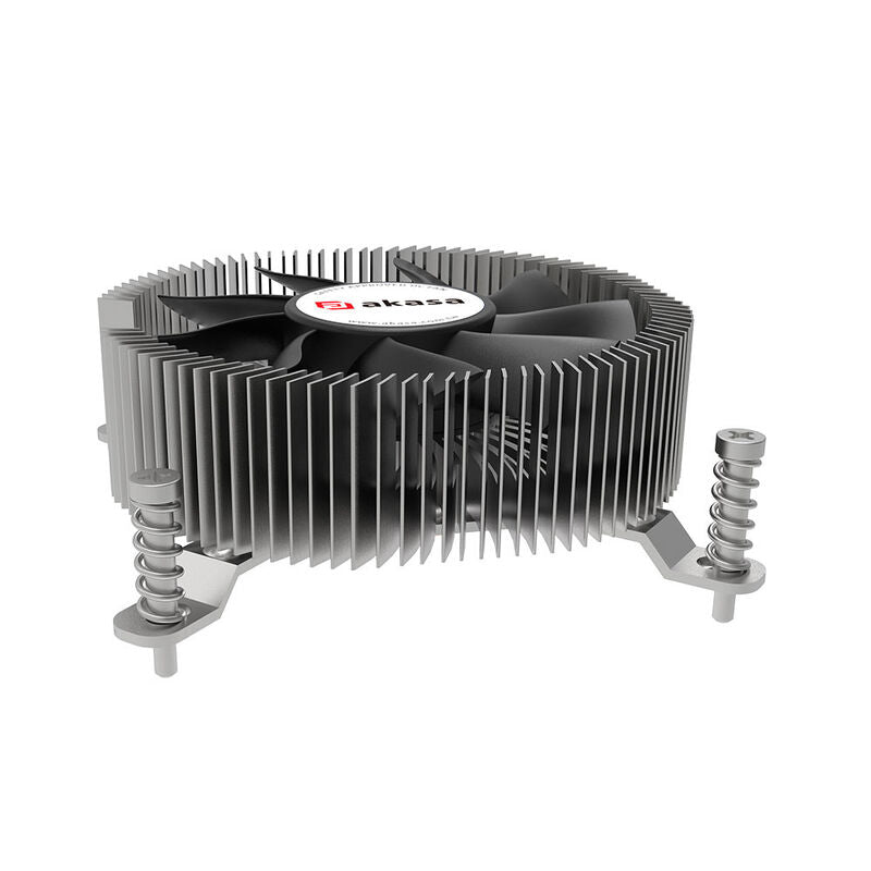 Detalj av Akasa Low Profile CPU-kjøler LGA1700 kobber og aluminium