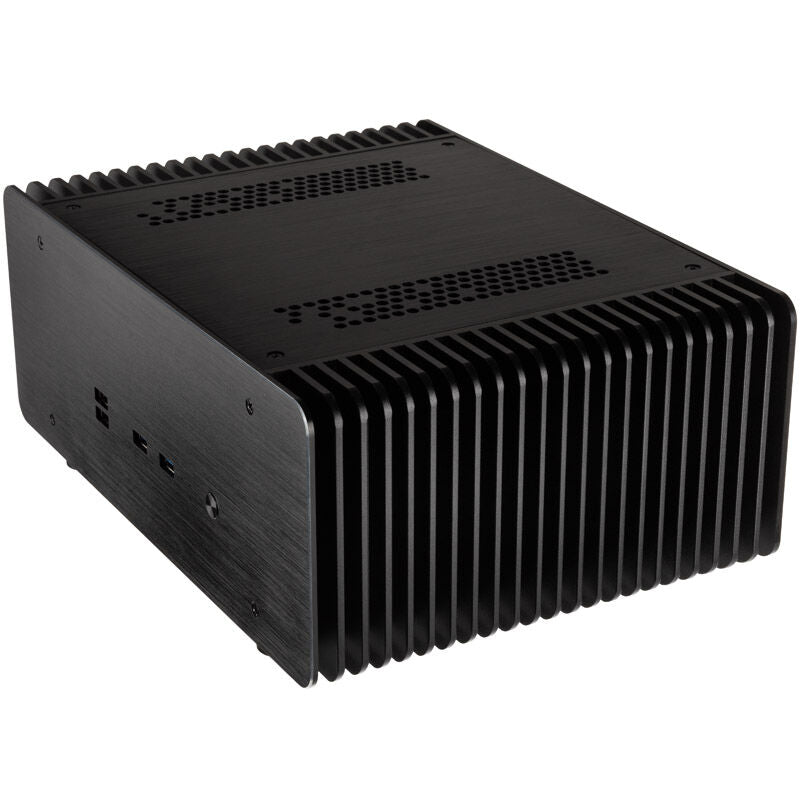 Akasa Maxwell Pro Mini-ITX kabinett passiv kjøling svart bakside