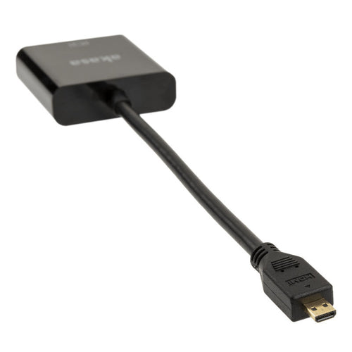 Akasa Micro HDMI til VGA konverteradapter svart detaljert visning