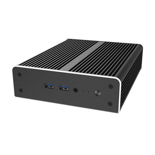 Akasa Newton AC3 UCFF kabinett Intel NUC 13 Pro vifteløs svart bakside