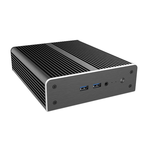 Akasa Newton AC3 UCFF kabinett Intel NUC 13 Pro vifteløs svart forside