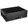 Akasa Newton CTN UCFF kabinett Intel NUC passiv svart forfra
