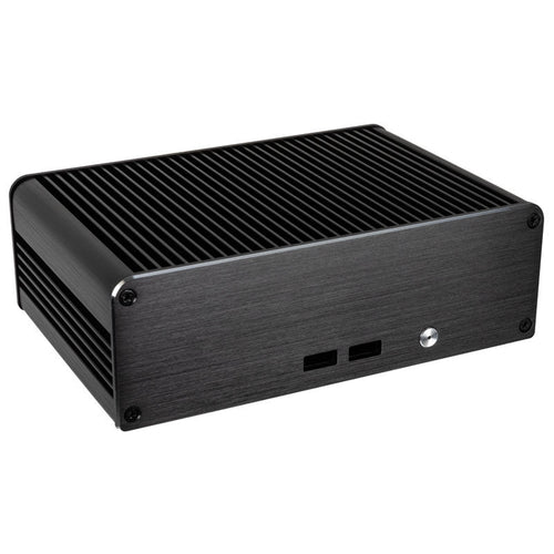 Akasa Newton CTN UCFF kabinett Intel NUC passiv svart forfra