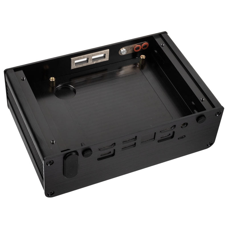 Akasa Newton CTN UCFF kabinett Intel NUC passiv svart sideprofil