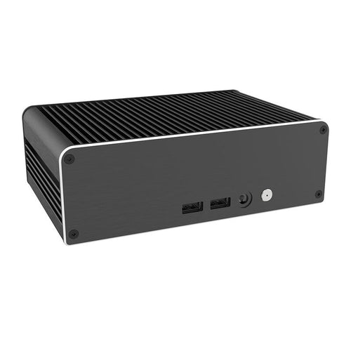 Akasa Newton CWS Intel NUC kabinett passiv kjøling svart forfra