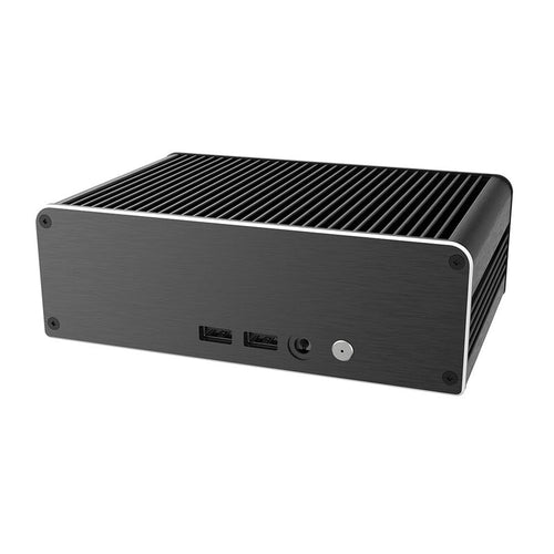 Akasa Newton CWS Intel NUC kabinett passiv kjøling svart bakside