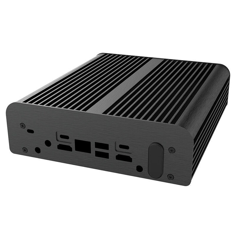 Akasa Newton RC aluminium NUC-kabinett ASUS NUC 14 Pro svart bakside