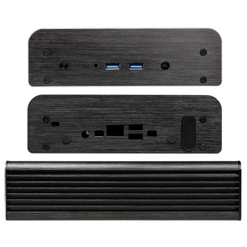 Akasa Newton S UCFF kabinett Intel NUC 65 W OEM svart detalj USB-porter