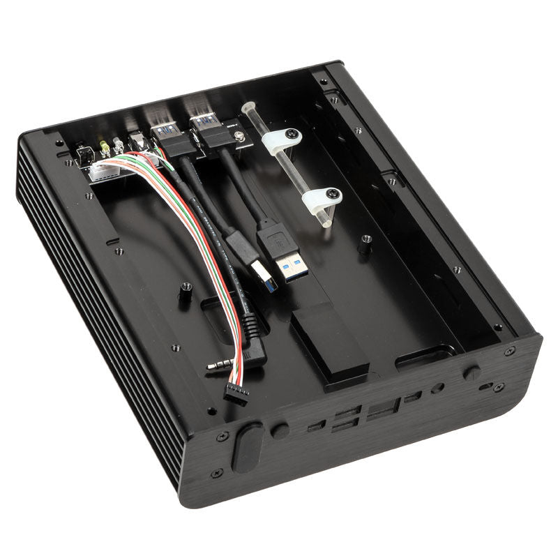 Akasa Newton S UCFF kabinett Intel NUC 65 W OEM svart sideprofil