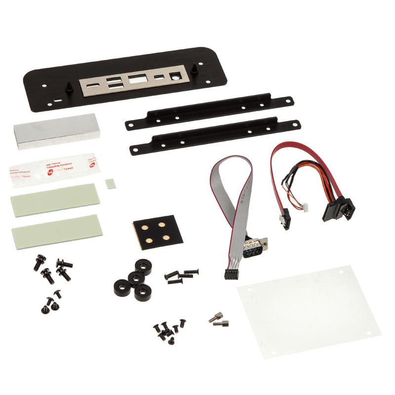 Akasa Newton S UCFF kabinett Intel NUC 65 W OEM svart oversikt over tilkoblinger