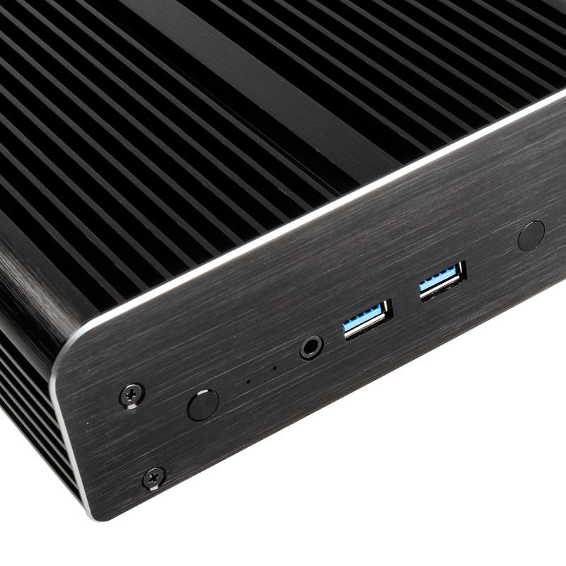 Akasa Newton S UCFF kabinett Intel NUC 65 W OEM svart montert på VESA-feste