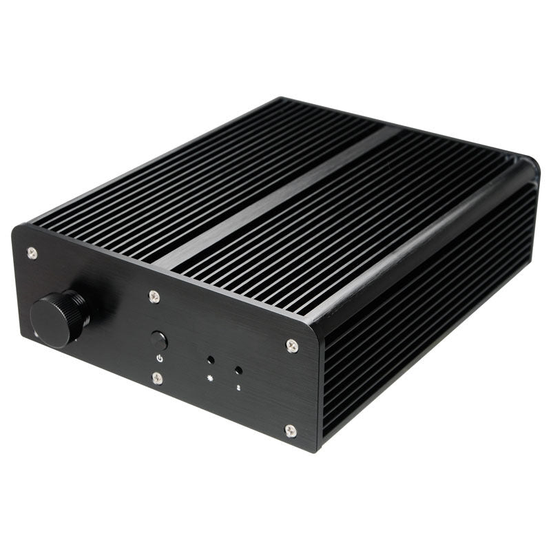 Akasa Pascal MC UCFF kabinett Intel NUC vanntett svart bakside