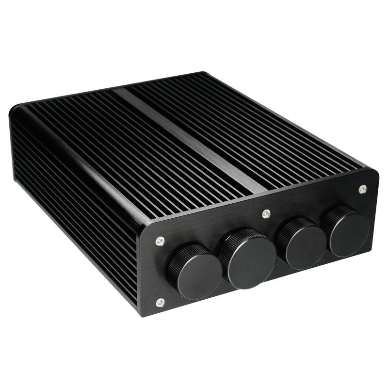 Detalj av Akasa Pascal MC UCFF kabinett Intel NUC vanntett svart