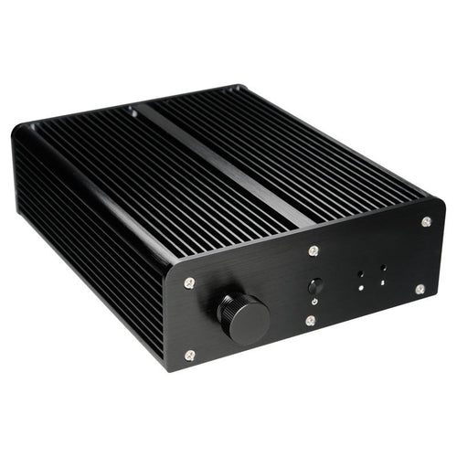Akasa Pascal MC UCFF kabinett Intel NUC vanntett svart forfra
