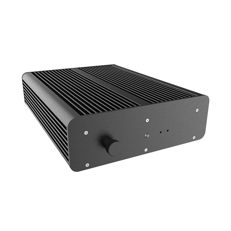 Akasa Pascal TX Plus Thin-Mini-ITX kabinett IP65 vifteløs svart detalj