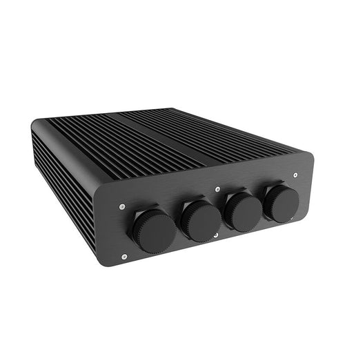 Akasa Pascal TX Plus Thin-Mini-ITX kabinett IP65 vifteløs svart forside