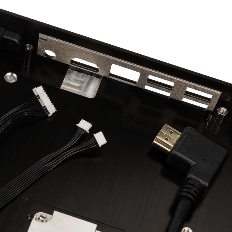 Sidevisning av Akasa Plato NE Compact 1.4L Intel NUC kabinett svart