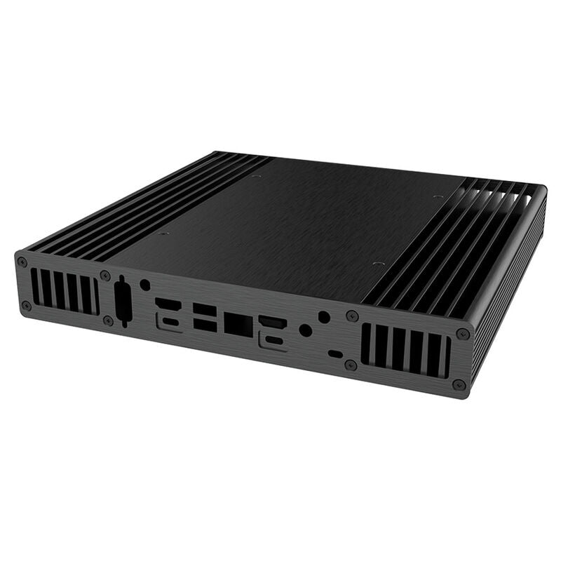 Akasa Plato RC UCFF-kabinett ASUS NUC 14 Pro vifteløs svart bakside
