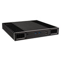 Akasa Plato X7D UCFF kabinett Intel NUC aluminium svart forfra