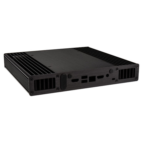 Akasa Plato X7D UCFF kabinett Intel NUC aluminium svart bakside
