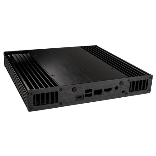 Akasa Plato X8 UCFF kabinett bakside med porter