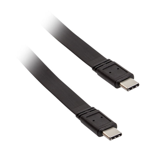 Akasa PROSLIM USB-C til USB-C kabel USB 3.1 svart forfra