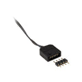 Akasa RGB LED skjøtekabel 4-pin 30 cm svart forfra